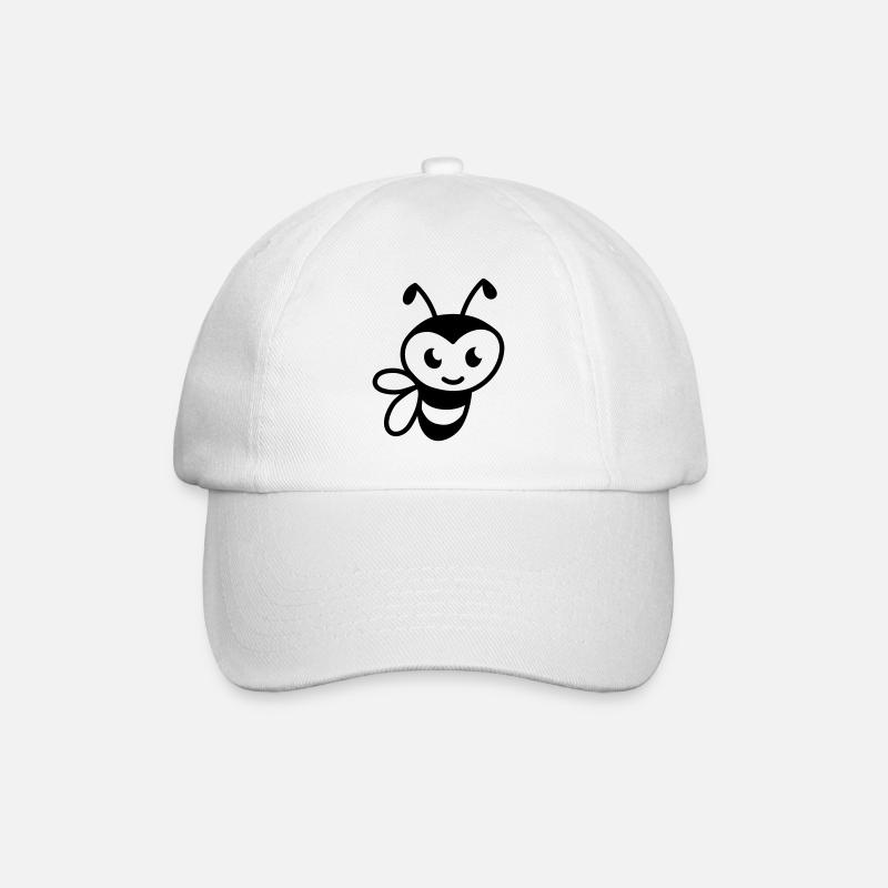 Sweet Bee - Baseball Cap - white/white