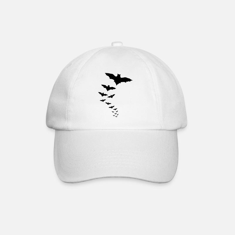fledermaus - Baseballkappe - Weiß/Weiß