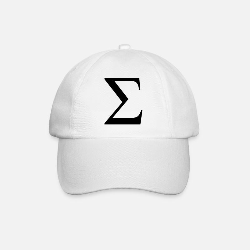 sigma greek - Casquette classique - blanc/blanc