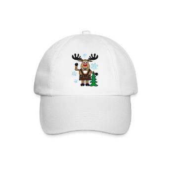 Hirsch Rudolph pantalon en cuir drôle - Casquette classique - blanc/blanc - Devant