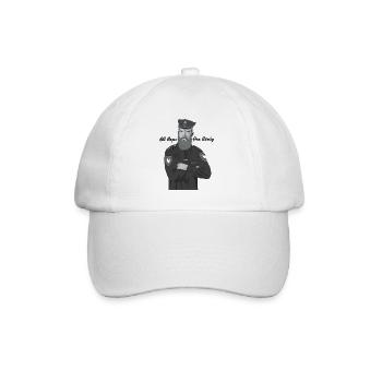 Bärtig Cop - Baseballkappe - Weiß/Weiß - Vorne