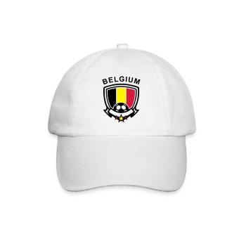 Football Emblem (Belgium) - Baseball Cap - white/white - Front
