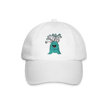 Lustig Monster Geschenk Halloween Horror Medusa - Baseballkappe - Weiß/Weiß - Vorne