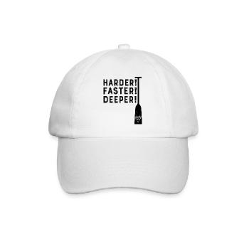 Dragon Boat Harder! Faster! Deeper! Canoe sports - Baseball Cap - white/white - Front