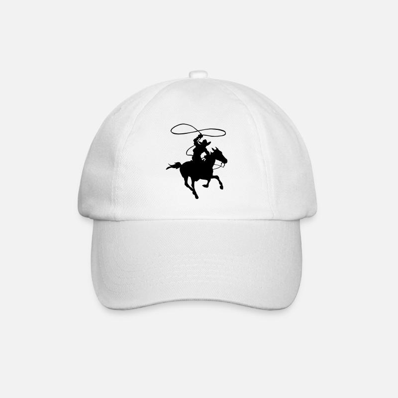 Cowboy - Baseballkappe - Weiß/Weiß