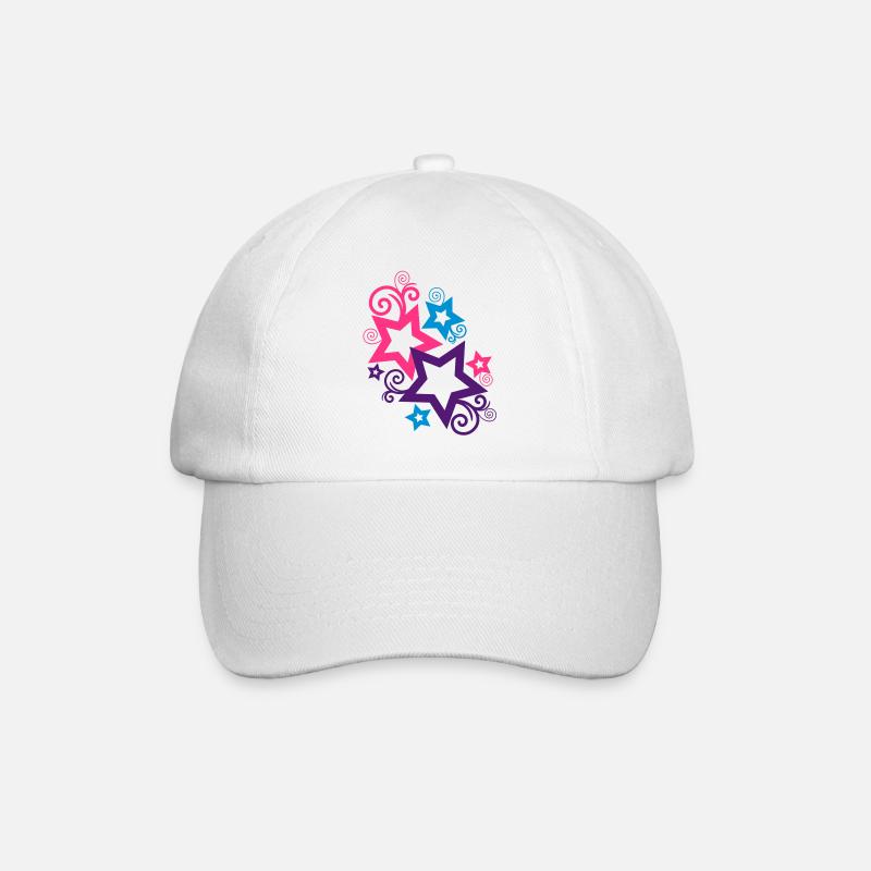 étoiles - Casquette classique - blanc/blanc