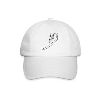 GINNASTA, SPLIT, GYM ARTISTIQUE - Casquette classique - blanc/blanc - Devant