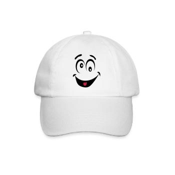 smiley dingue1 - Casquette classique - blanc/blanc - Devant