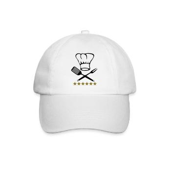 cook - Baseball Cap - white/white - Front