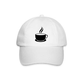 Cafe-Tasse - Baseballkappe - Weiß/Weiß - Vorne