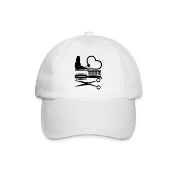 outils Outils coiffeur / coiffure (salon de - Casquette classique - blanc/blanc - Devant