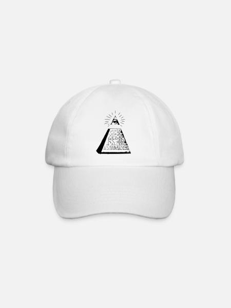Pyramide - Baseballkappe - Weiß/Weiß