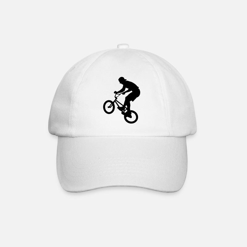 Cool BMX Rider - Baseballkappe - Weiß/Weiß