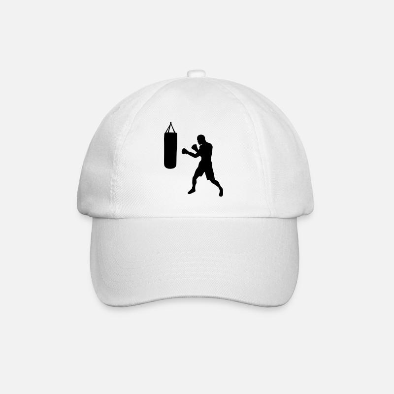 Boxen - Baseballkappe - Weiß/Weiß