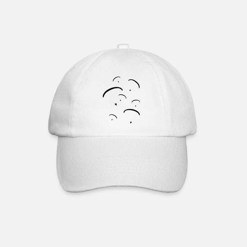 groupe _de_ parapentistes_g1 - Casquette classique - blanc/blanc