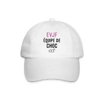 équipe de choc evjf - Casquette classique - blanc/blanc - Devant