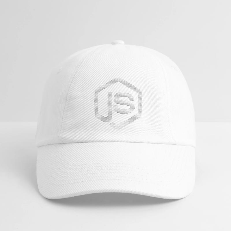 JavaScript Node.js ASCII logo (black) Baseball Cap