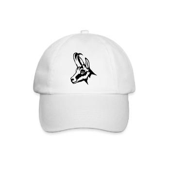 chamois animal sauvage 1102 - Casquette classique - blanc/blanc - Devant
