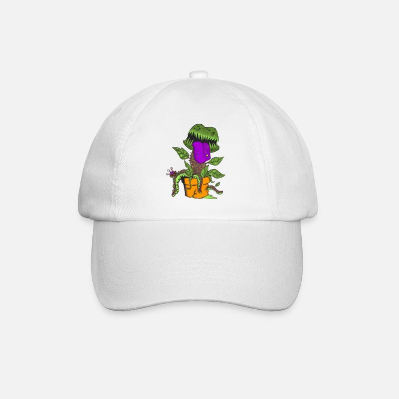 Carnivorous Plant - Baseball Cap - white/white