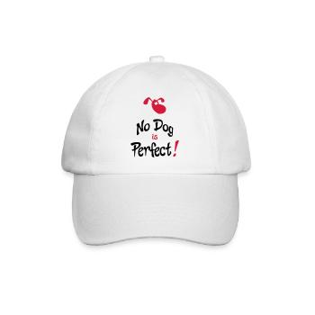 humorous dog - Baseball Cap - white/white - Front