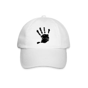 Hand right - Baseballkappe - Weiß/Weiß - Vorne