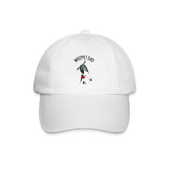 Whippet Dad black and white - Casquette classique - blanc/blanc - Devant