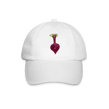 Beetroot Vegetables Vegan Vegan Food - Baseball Cap - white/white - Front