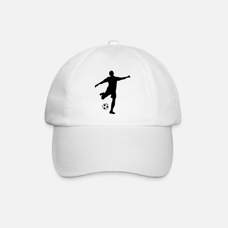 fussballer - Baseballkappe - Weiß/Weiß