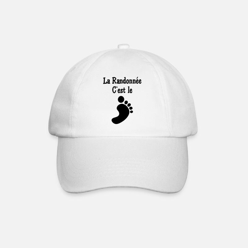 La Randonnée c'est le pied ! - Casquette classique - blanc/blanc