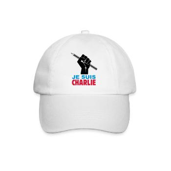 je suis charlie - Casquette classique - blanc/blanc - Devant