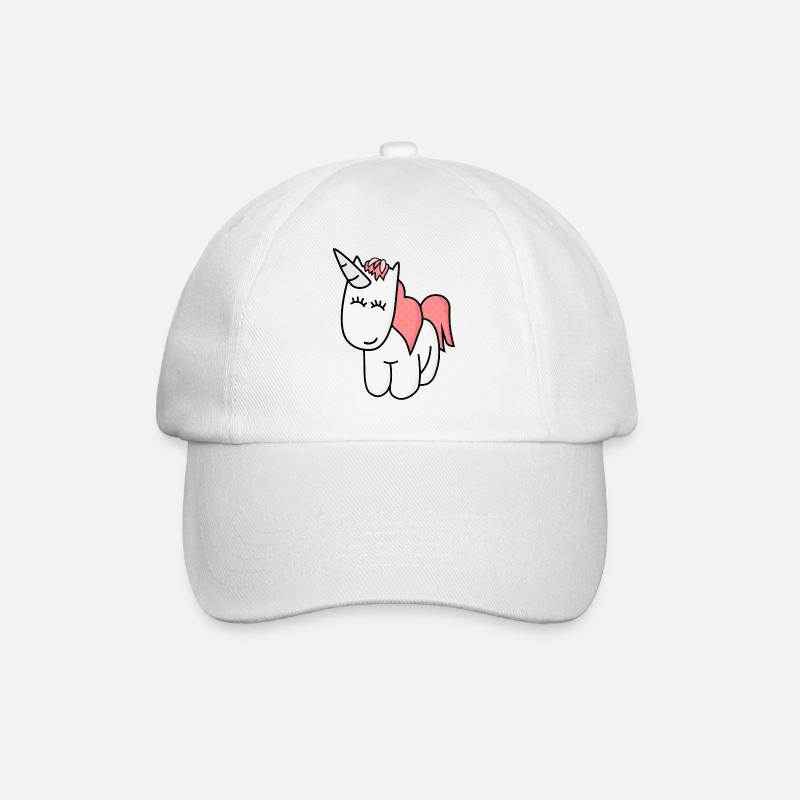 Einhorn - Baseballkappe - Weiß/Weiß