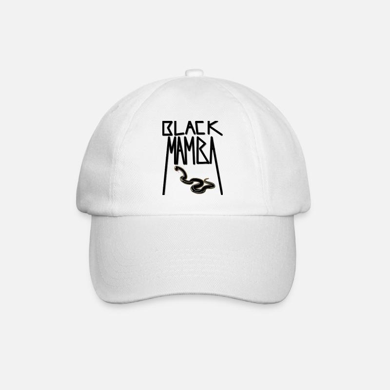 Schwarze Mamba Schlangenbiss - Baseballkappe - Weiß/Weiß