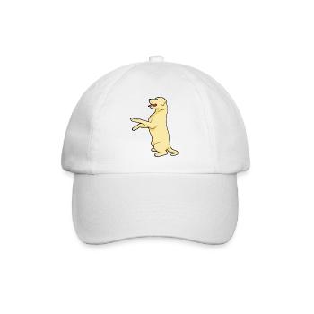 Golden Labrador Dogs & Puppys - Baseball Cap - white/white - Front