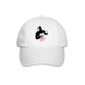 gorilla claw - Baseball Cap - white/white - Front