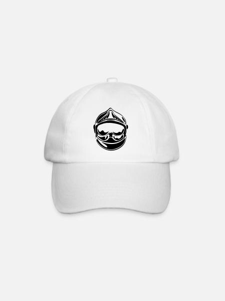 casque_face_2 - Casquette classique - blanc/blanc