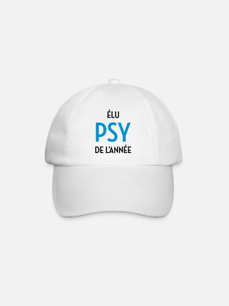Psychologue / Psychiatre / Travail / Psychanalyste - Casquette classique - blanc/blanc