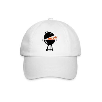 barbecue - Baseball Cap - white/white - Front