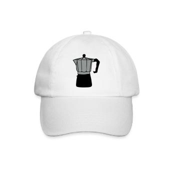 Kaffee - Baseballkappe - Weiß/Weiß - Vorne