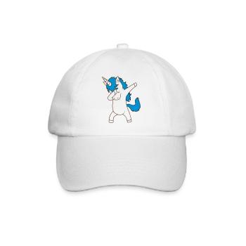 Dab Dancing Einhorn Dabbing Unicorn Tanz Kind - Casquette classique - blanc/blanc - Devant