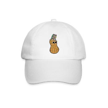 Peanut Indian Chief Fantasy Nut Warrior - Baseball Cap - white/white - Front