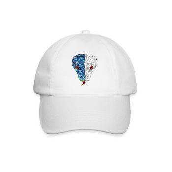 Snake polygon - Baseball Cap - white/white - Front