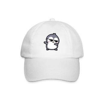 bébé pingouin dabber lunettes mignon - Casquette classique - blanc/blanc - Devant