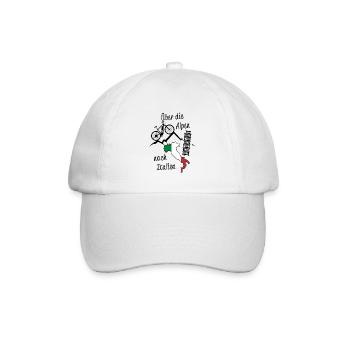Alpenüberquerung Alpen Italien MTB - Baseballkappe - Weiß/Weiß - Vorne