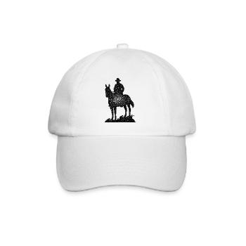 Cowboy - Baseballkappe - Weiß/Weiß - Vorne