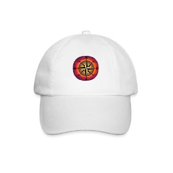 Coucher de soleil rose du vent Boussole Maritime Nautik - Casquette classique - blanc/blanc - Devant