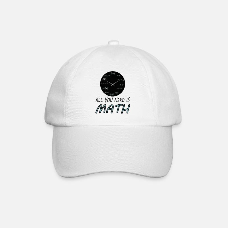 Mathématiques mathématiques - Casquette classique - blanc/blanc