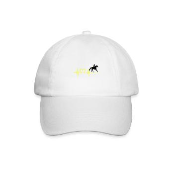 Horses EKG horses love - Baseball Cap - white/white - Front