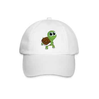Bande dessinée tortue - Casquette classique - blanc/blanc - Devant
