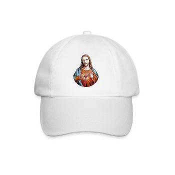 Jésus-Christ * peinture de Jésus-Christ - Casquette classique - blanc/blanc - Devant