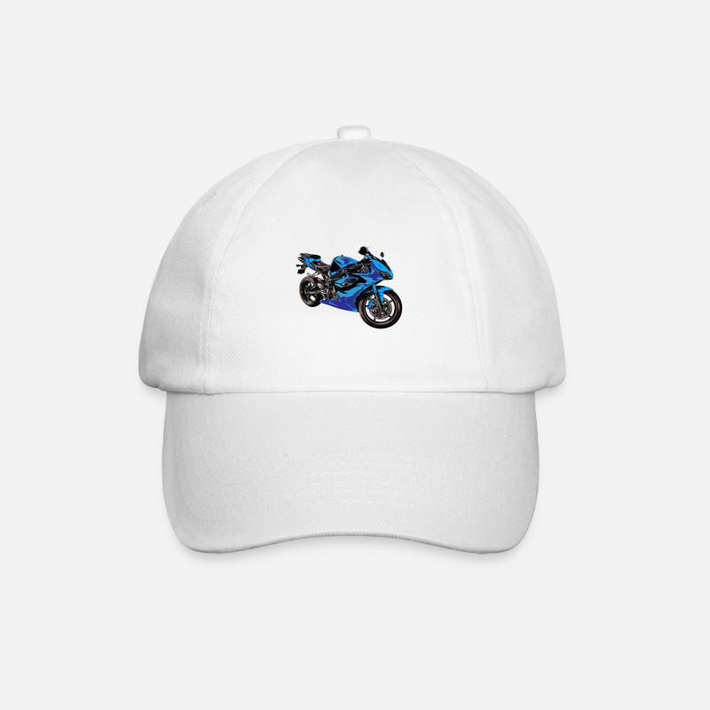 Motorrad - Baseballkappe - Weiß/Weiß